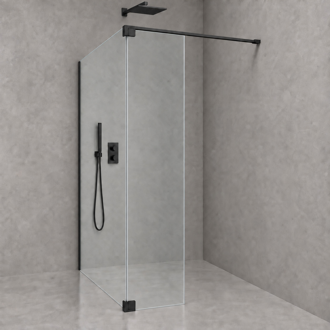 ŚCIANKA DO WALK-IN – black