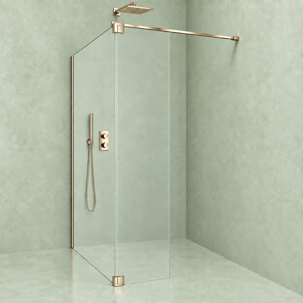 ŚCIANKA DO WALK-IN – gold